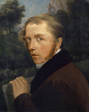 Self-Portrait by Jakob Christoph Miville Oil Painting