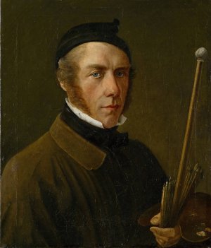 Self-Portrait by Jakob Christoph Miville Oil Painting