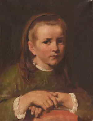 Madchenportrat Oil painting by Jakob Grunenwald