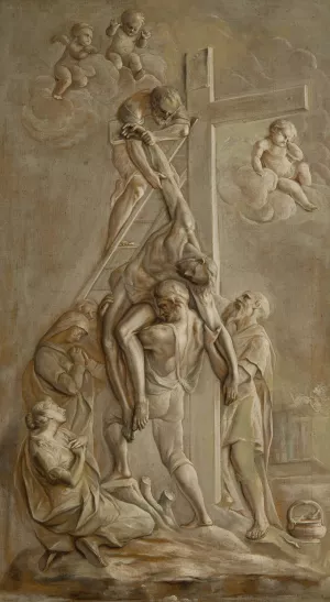 Kreuzabnahme by Jakob Kellner Oil Painting