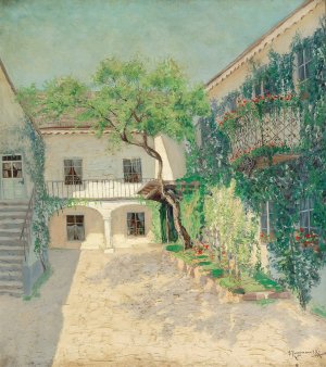 A Summer's Day by Jakob Koganowsky Oil Painting