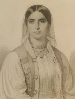 Balkan Beauty Oil painting by Jakob Melcher