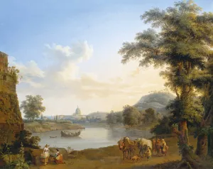 View of Saint Peter's in Rome by Jakob Philipp Hackert Oil Painting