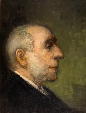 Frans Smits, the Artist's Father. by Jakob Smits Oil Painting