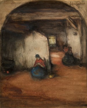 Interior by Jakob Smits Oil Painting