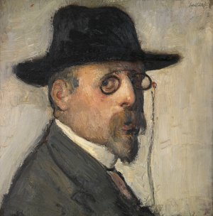 Self Portrait by Jakob Smits Oil Painting