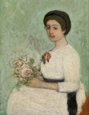 The Bride Josine by Jakob Smits Oil Painting