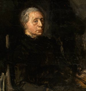 Theodora De Graaf, the Artist's Mother by Jakob Smits Oil Painting