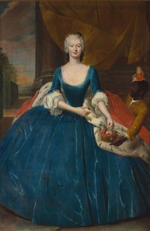 Portrait of Magdalena Radziwill nee Czapska by Jakub Wessel Oil Painting