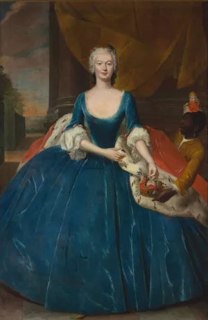 Portrait of Magdalena Radziwill nee Czapska by Jakub Wessel Oil Painting