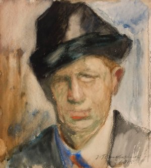 Self-Portrait by Jalmari Ruokokoski Oil Painting