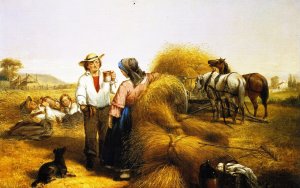 The Midday Rest by James A Cafferty Oil Painting