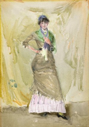 A Note in Green by James Abbott McNeill Whistler Oil Painting