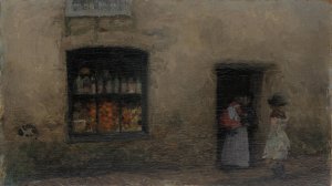 An Orange Note; Sweet Shop by James Abbott McNeill Whistler Oil Painting