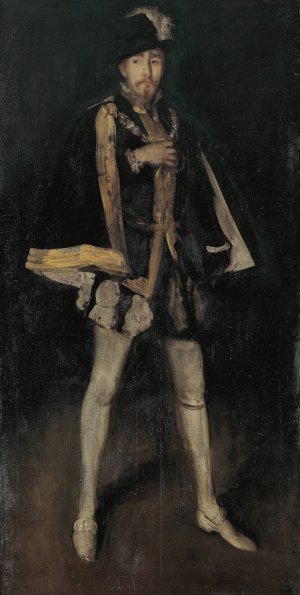 Arrangement in Black, No. 3, Sir Henry Irving as Philip II of Spain by James Abbott McNeill Whistler Oil Painting