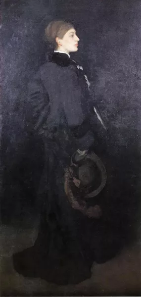 Arrangement in Brown and Black: Portrait of Miss Rosa Corder by James Abbott McNeill Whistler Oil Painting