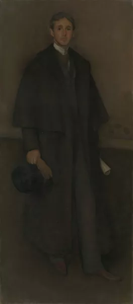Arrangement in Flesh Color and Brown; Portrait of Arthur Jerome Eddy by James Abbott McNeill Whistler Oil Painting