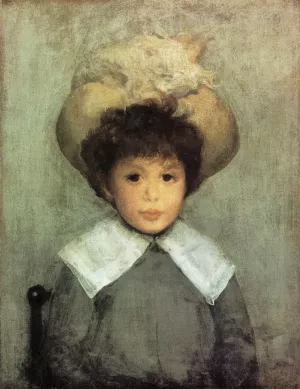 Arrangement in Grey: Portrait of Master Stephen Manuel Oil painting by James Abbott McNeill Whistler