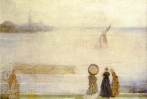 Battersea Reach from Lindsey Houses Oil painting by James Abbott McNeill Whistler