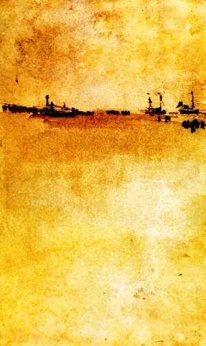 Beach Scene painting by James Abbott McNeill Whistler