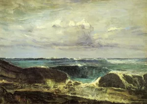 Blue and Silver: The Blue Wave, Biarritz painting by James Abbott McNeill Whistler