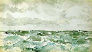 Blue and Silver: The Chopping Channel by James Abbott McNeill Whistler Oil Painting