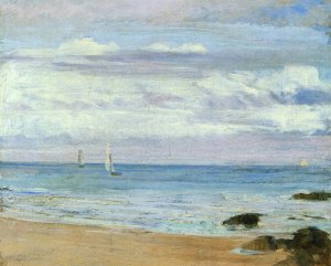 Blue and Silver: Trouville Oil painting by James Abbott McNeill Whistler