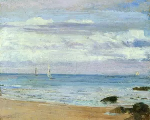 Blue and Silver: Trouville painting by James Abbott McNeill Whistler