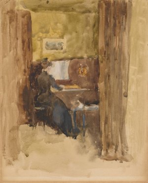 Bravura in Brown by James Abbott McNeill Whistler Oil Painting