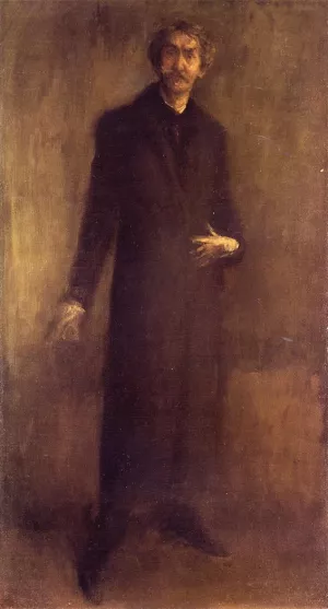 Brown and Gold also known as Self Portrait by James Abbott McNeill Whistler - Oil Painting Reproduction