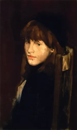 Brown and Gold: Lillie in Our Alley! by James Abbott McNeill Whistler - Oil Painting Reproduction
