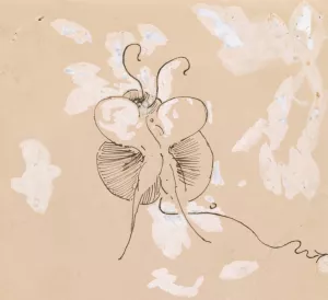 Butterfly by James Abbott McNeill Whistler Oil Painting