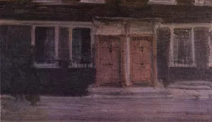 Chelsea Houses by James Abbott McNeill Whistler - Oil Painting Reproduction