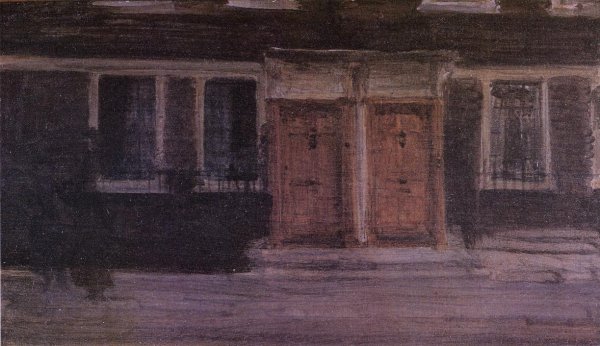 Chelsea Houses by James Abbott McNeill Whistler - Hand-Painted Oil Painting Reproduction