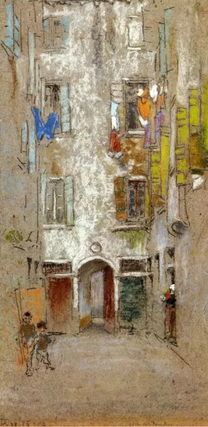 Corte del Paradiso Oil painting by James Abbott McNeill Whistler