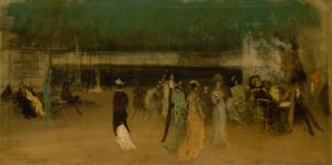 Cremorne Gardens, No. 2 by James Abbott McNeill Whistler Oil Painting