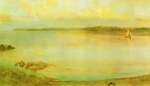 Gray and Gold - The Golden Bay Oil painting by James Abbott McNeill Whistler