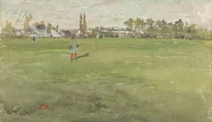 Green and Silver- Beaulieu, Touraine Oil painting by James Abbott McNeill Whistler