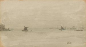 Grey and Silver-Liverpool by James Abbott McNeill Whistler Oil Painting