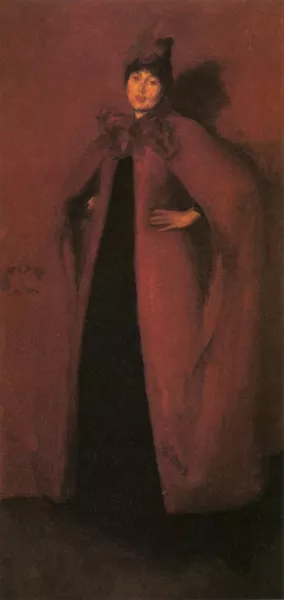 Harmon in Red: Lamplight by James Abbott McNeill Whistler Oil Painting