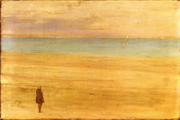 Main Product Photo of Harmony in Blue and Silver: Trouville Painting by James Abbott McNeill Whistler