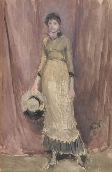 Harmony in Violet and Amber  by James Abbott McNeill Whistler - Hand-Painted Oil Painting Reproduction