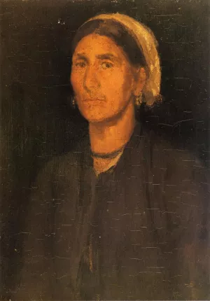 Head of a Peasant Woman painting by James Abbott McNeill Whistler