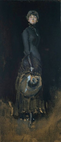 Lady in Gray by James Abbott McNeill Whistler Oil Painting