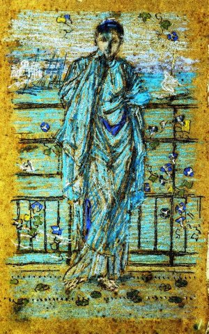 Morning Glories Oil painting by James Abbott McNeill Whistler