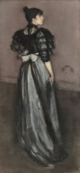 Mother of Pearl and Silver - The Andalusian by James Abbott McNeill Whistler Oil Painting