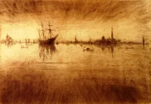 Nocturn by James Abbott McNeill Whistler Oil Painting