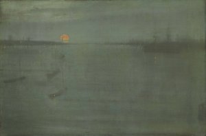 Nocturne- Blue and Gold-Southampton Water by James Abbott McNeill Whistler Oil Painting