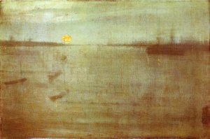 Nocturne: Blue and Gold - Southampton Water Oil painting by James Abbott McNeill Whistler
