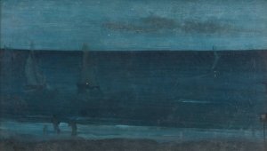 Nocturne; Blue and Silver-Bognor by James Abbott McNeill Whistler Oil Painting